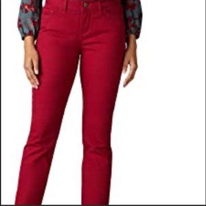Westport Classic Fit Straight Leg, Size 2 Petite, Red